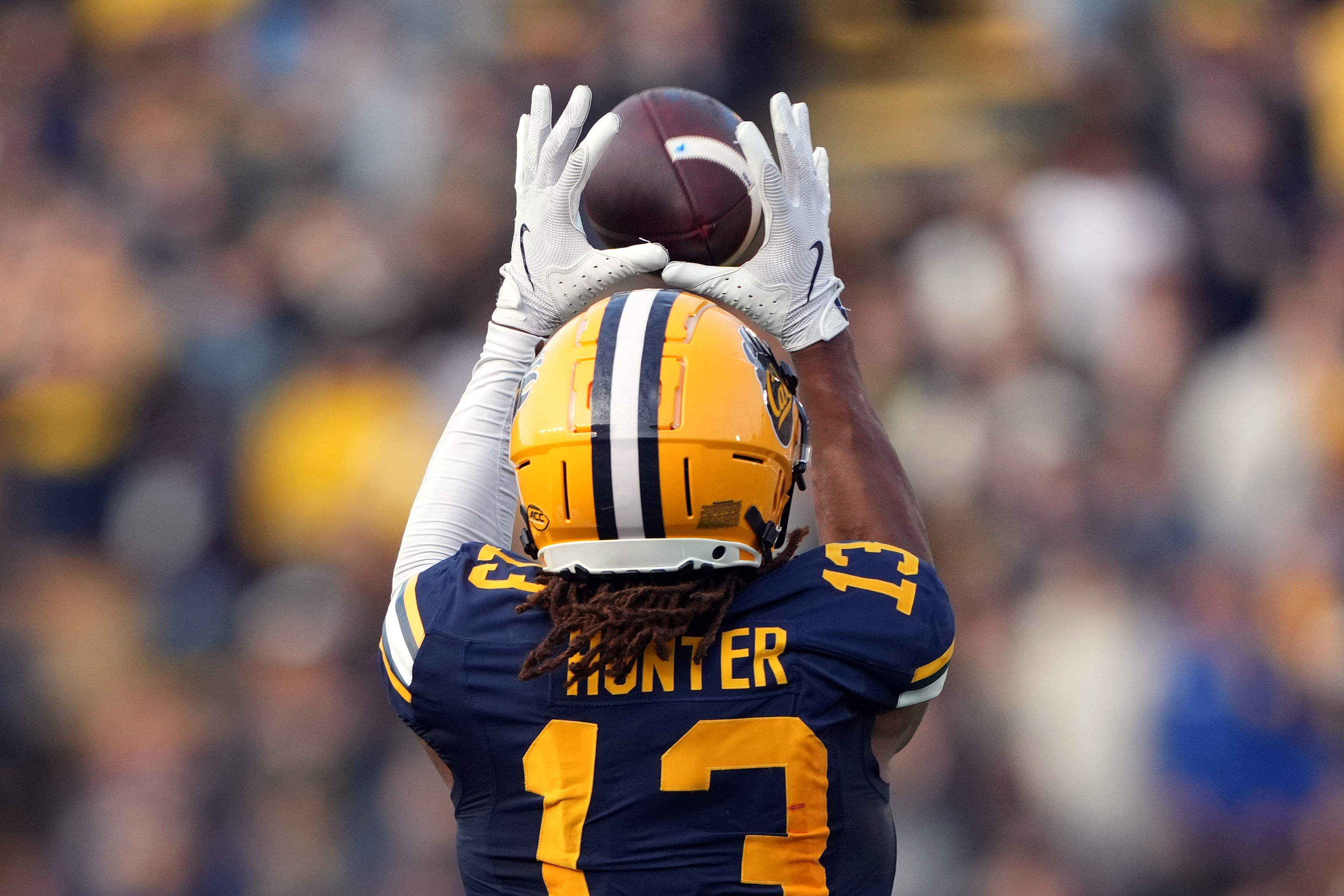 Cal WR Nyziah Hunter has entered the transfer portal after an impressive freshman campaign. (Photo Credit: IMAGN)