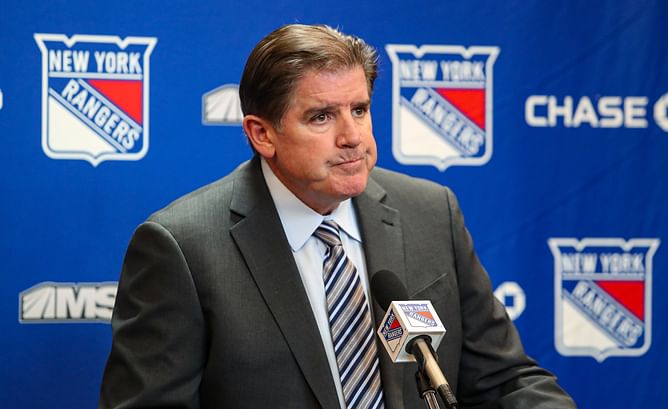 NY Rangers HC Peter Laviolette makes his feelings known after 5-3 loss to Florida Panthers