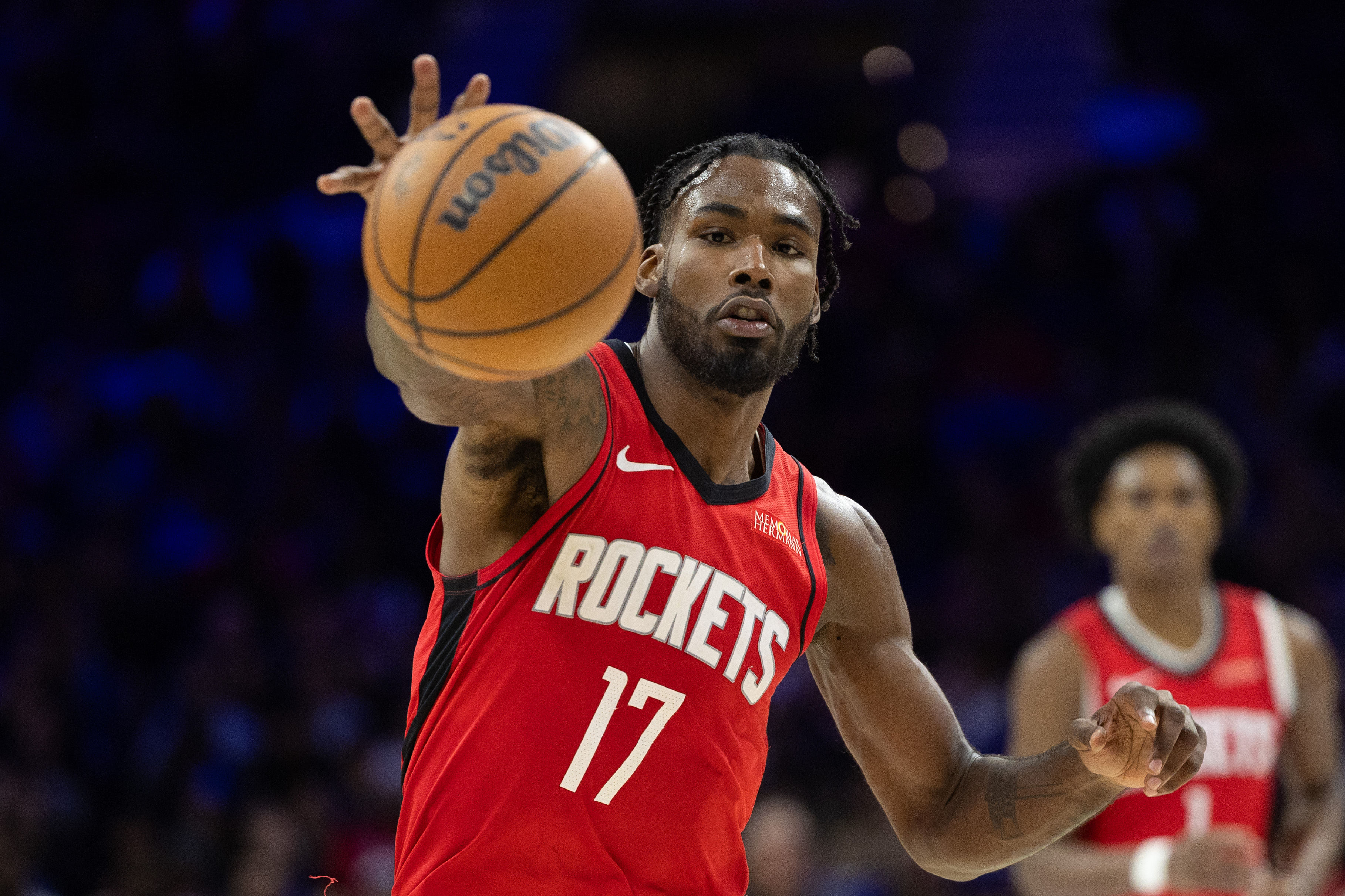 Houston Rockets forward Tari Eason (Image Credit: Bill Streicher-Imagn Images)