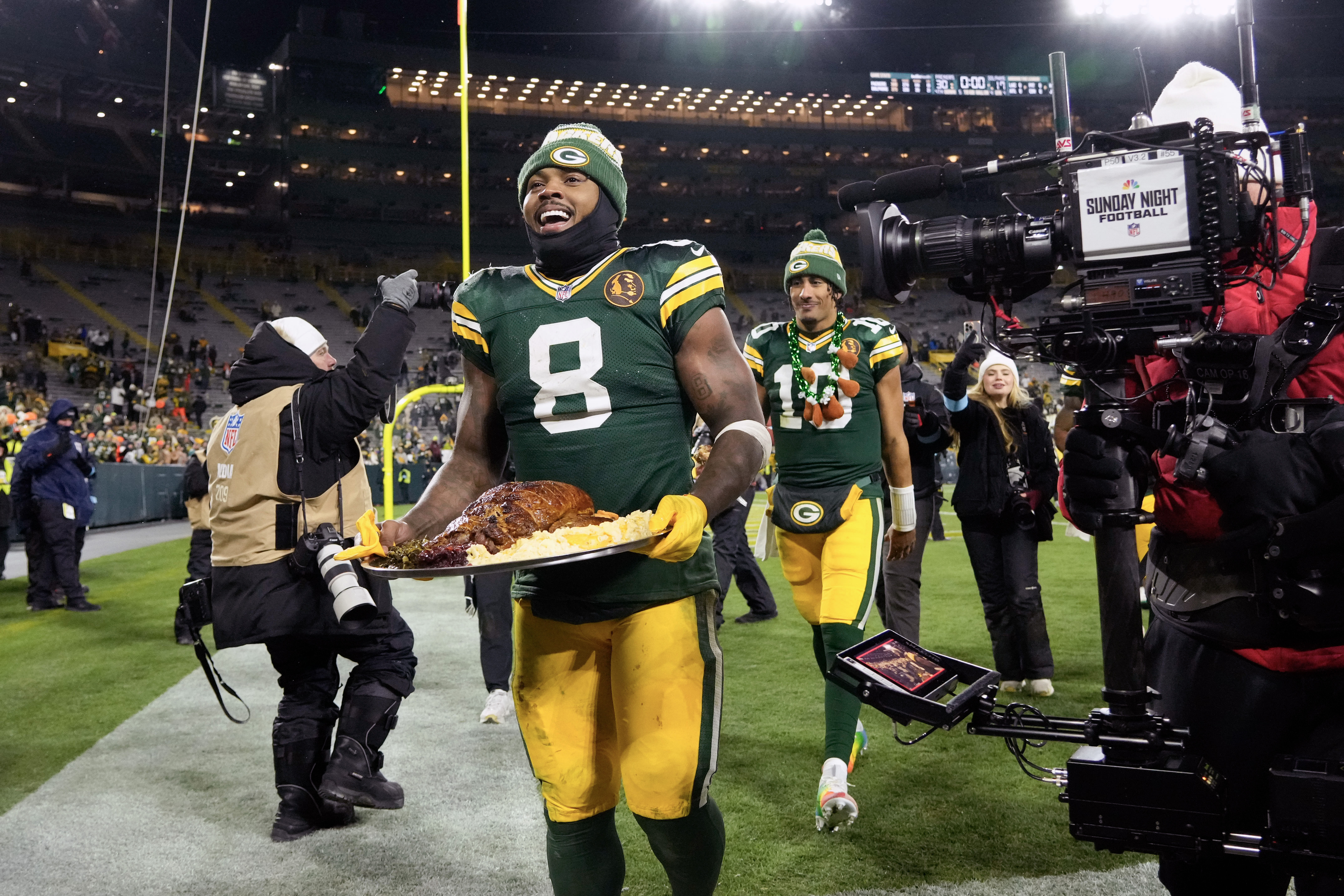 Josh Jacobs stats tonight Packers RB's rushing yards, touchdowns and