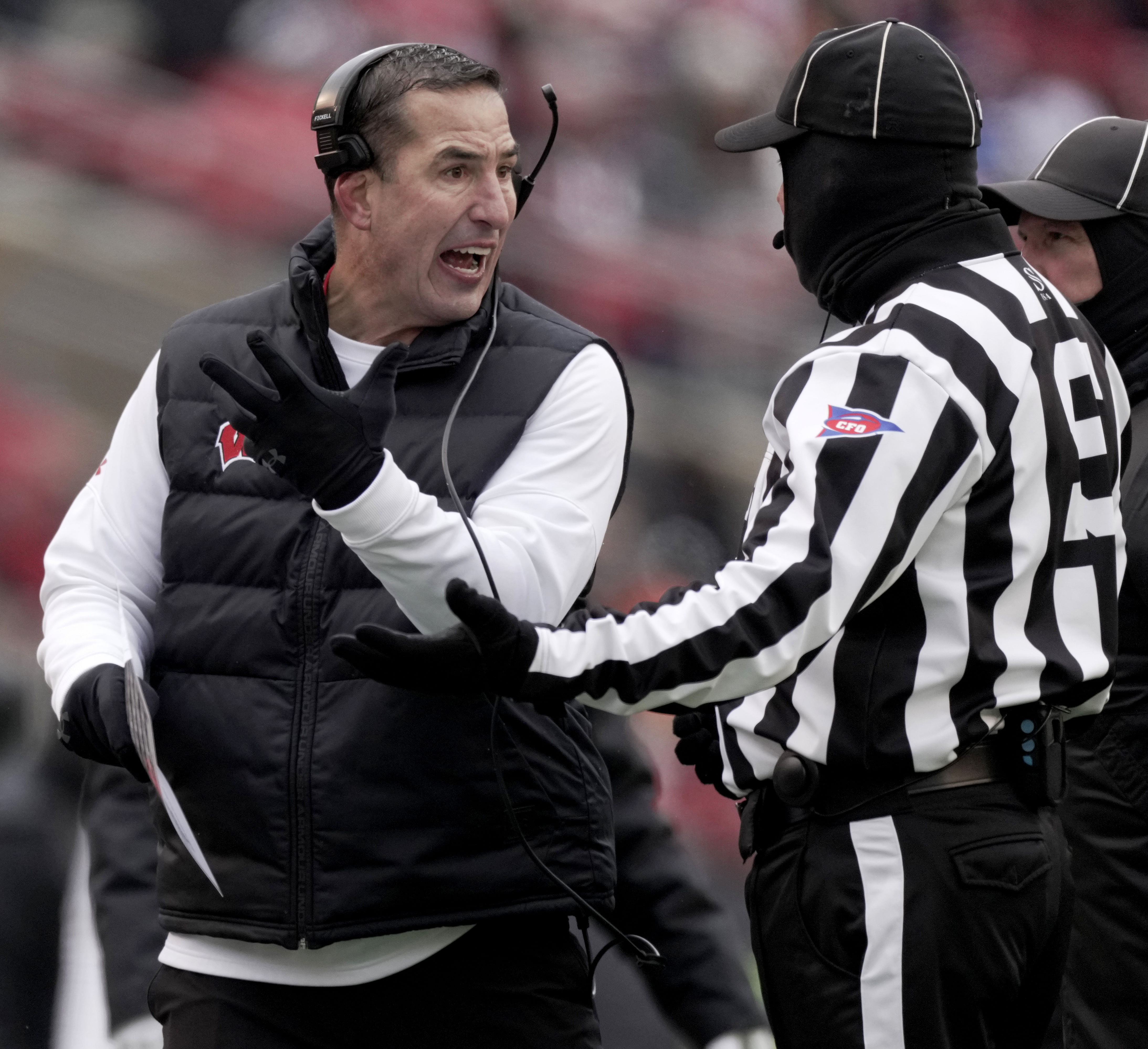 Coach Luke Fickell is losing a number of players via the transfer portal. (Photo Credit: IMAGN)