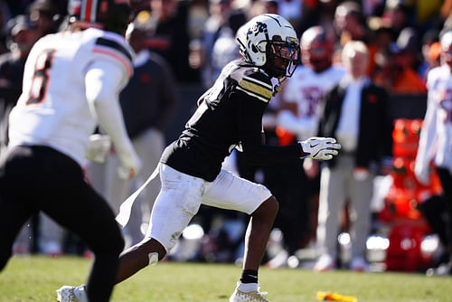 Colorado Buffaloes star Travis Hunter during the final regular season game against Oklahoma. (Credits: IMAGN)