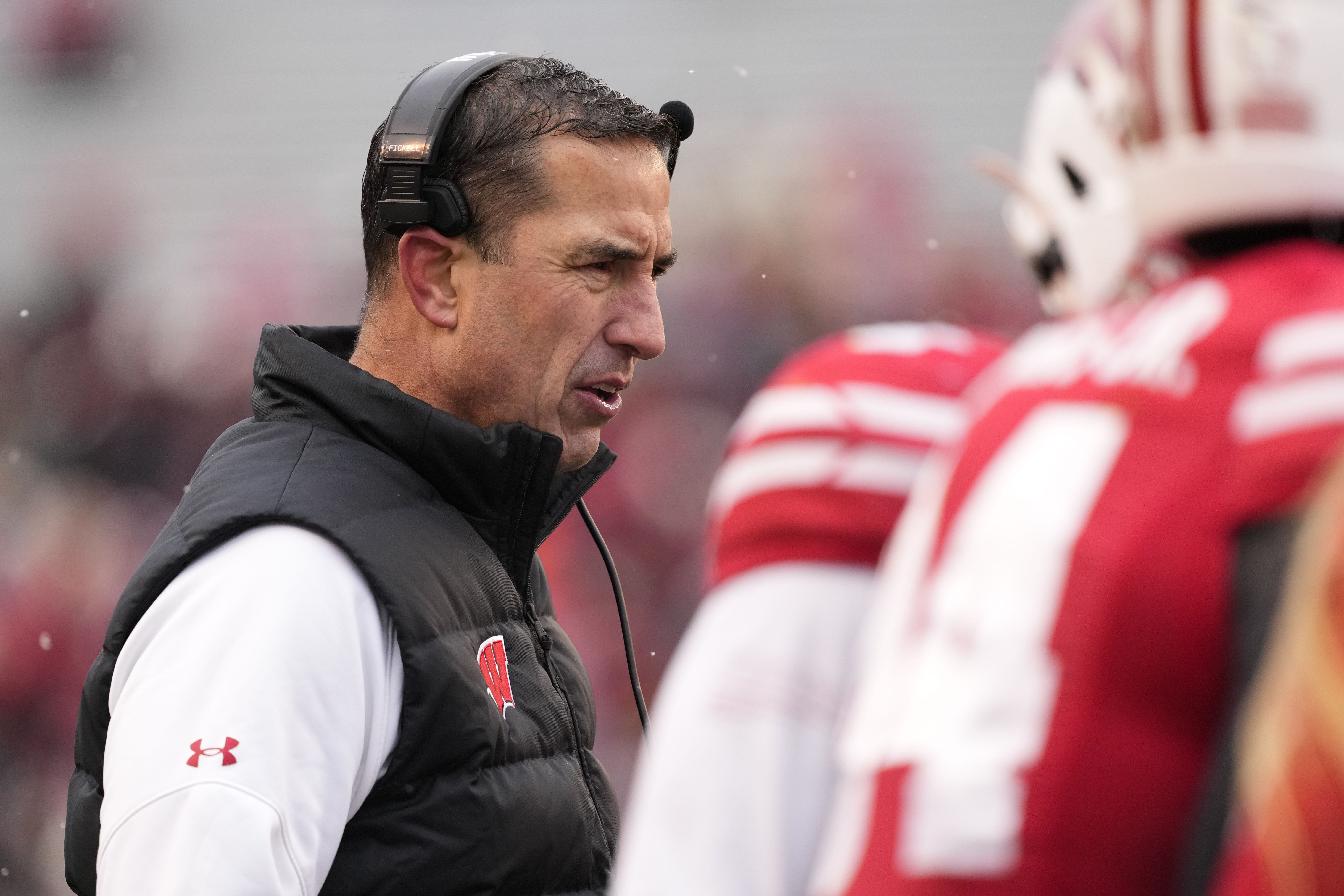 Wisconsin&#039;s Luke Fickell might get the boot after a losing season in his second year with the Badgers. (Photo Credit: IMAGN)