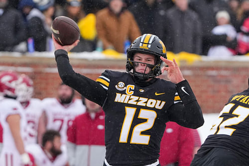 Missouri QB Brady Cook could be followed by USC transfer Miller Moss. (Photo Credit: IMAGN)