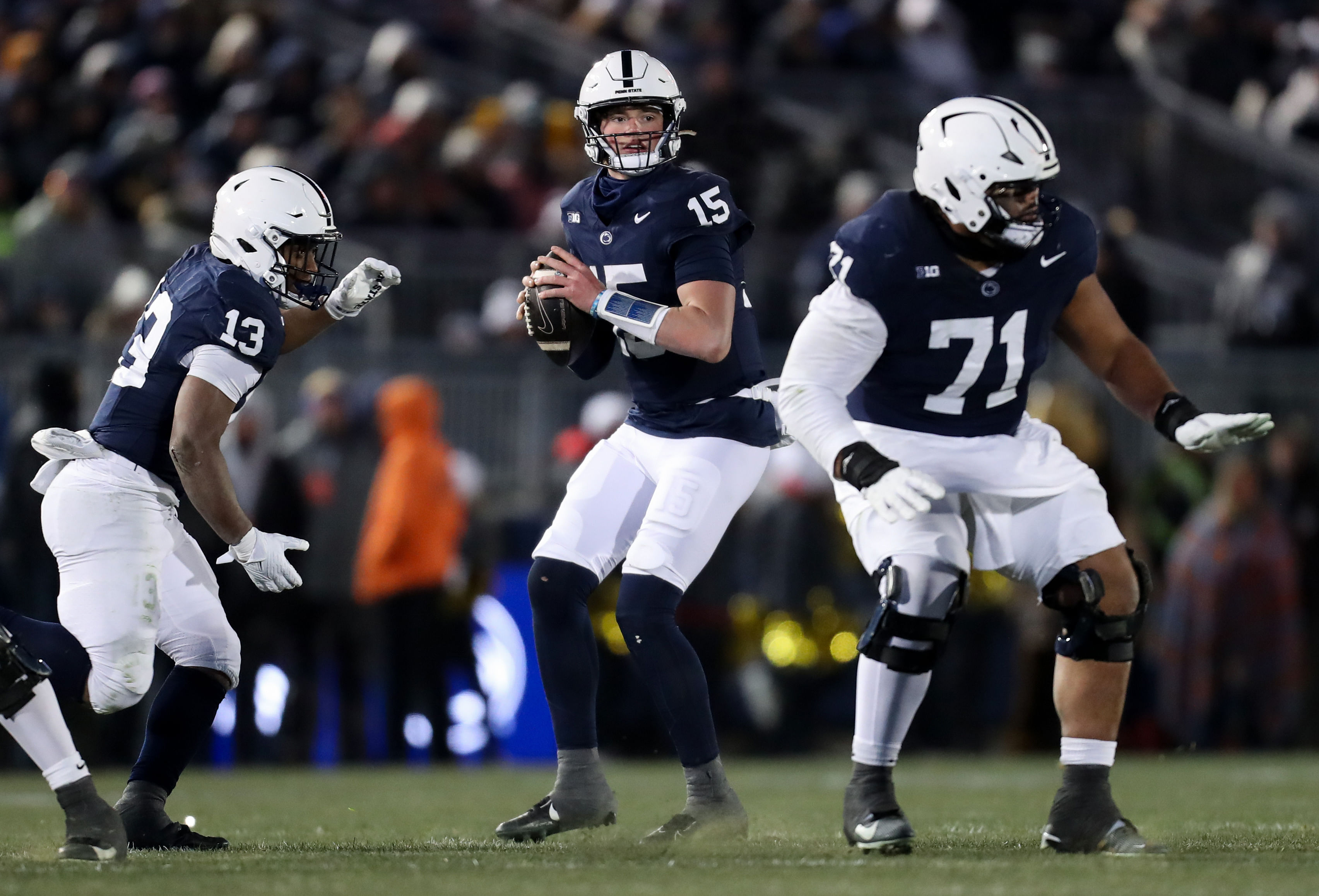 Penn State and QB Drew Allar need a Big Ten title game win to aid their CFP path. (Photo Credit: IMAGN)