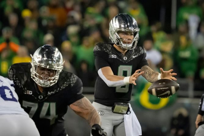 “I’m a product of patience”: Dillon Gabriel lets it all out in Big Ten’s emotional tribute to Oregon QB