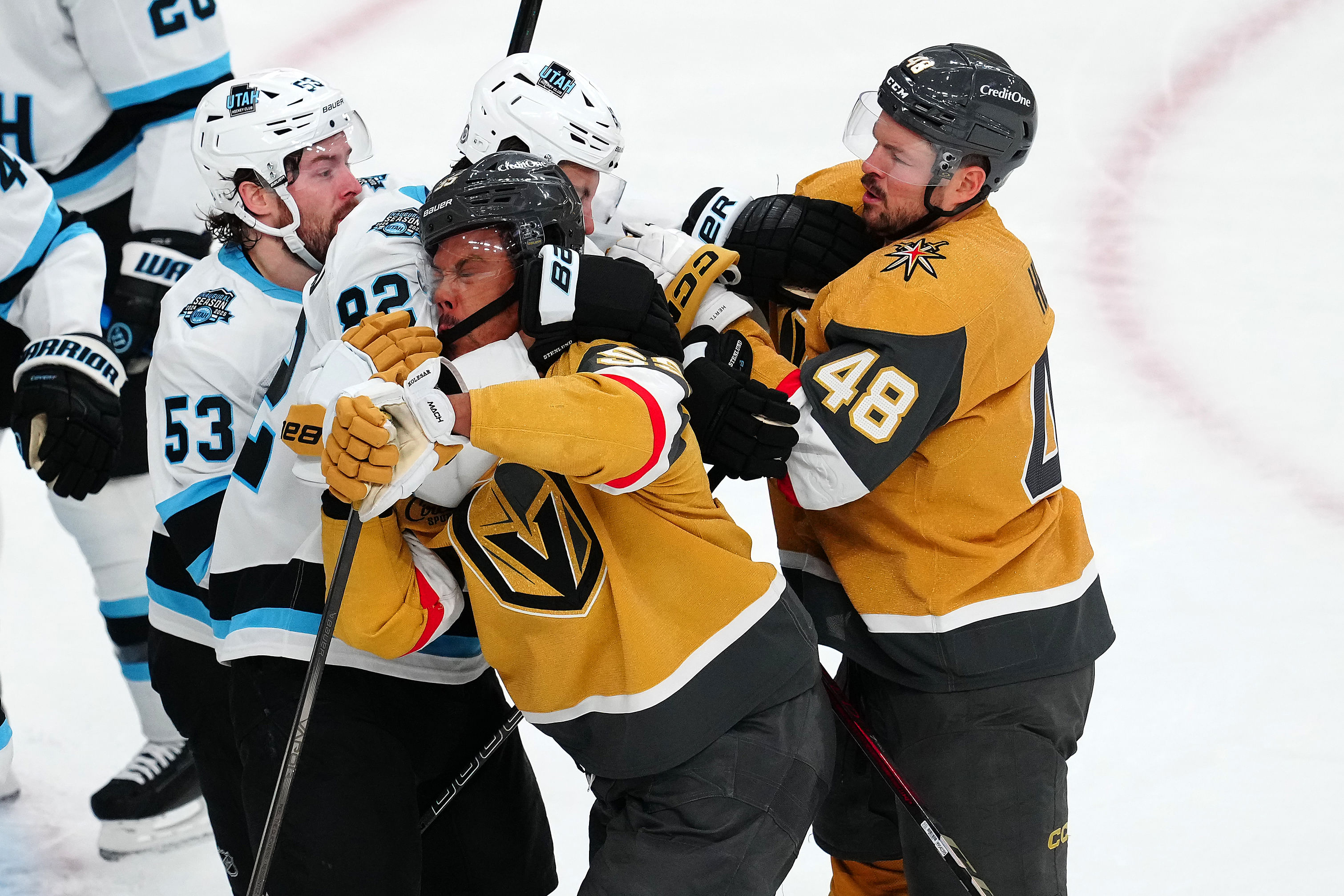 NHL: Utah at Vegas Golden Knights - Source: Imagn