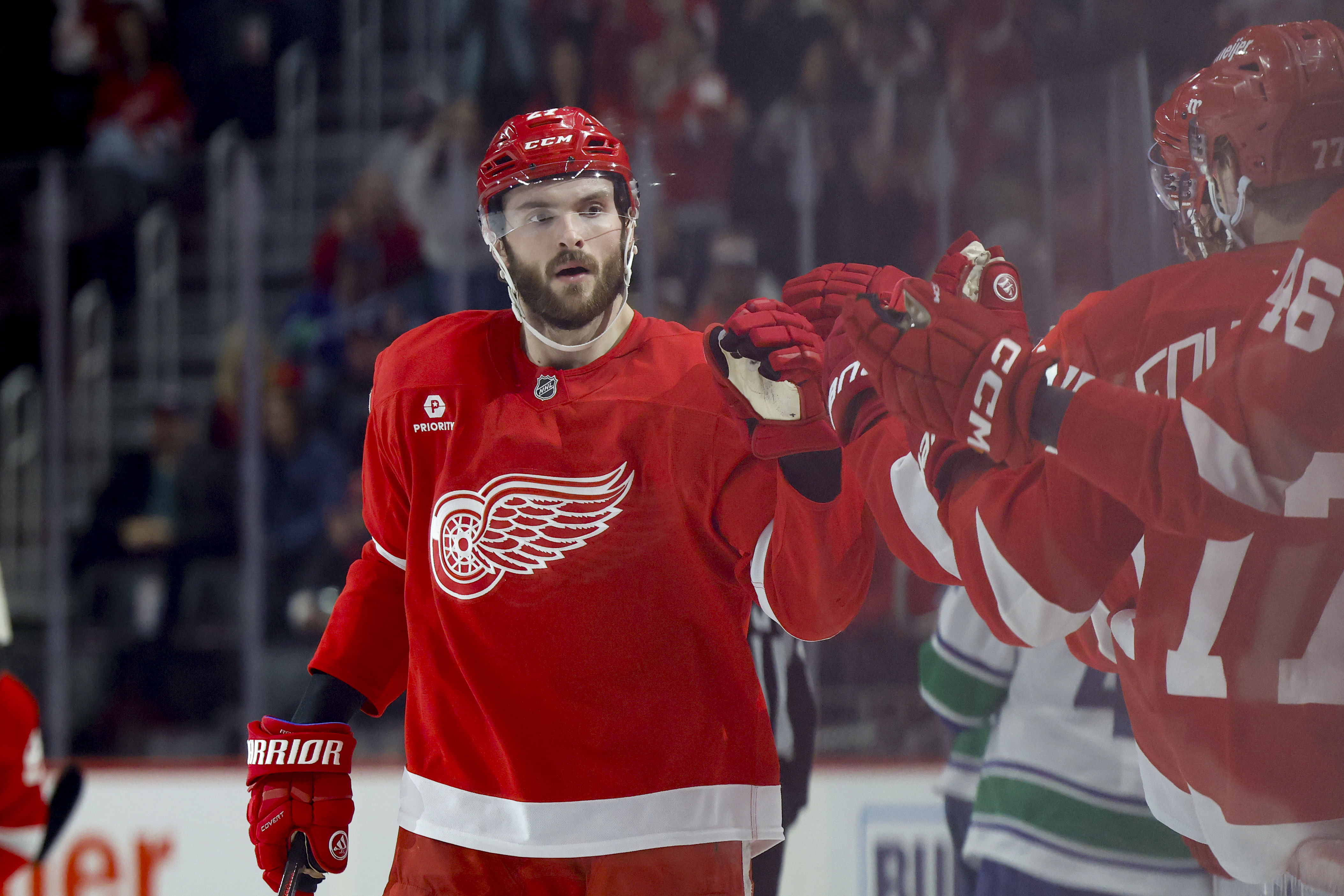 NHL: Vancouver Canucks at Detroit Red Wings - Source: Imagn