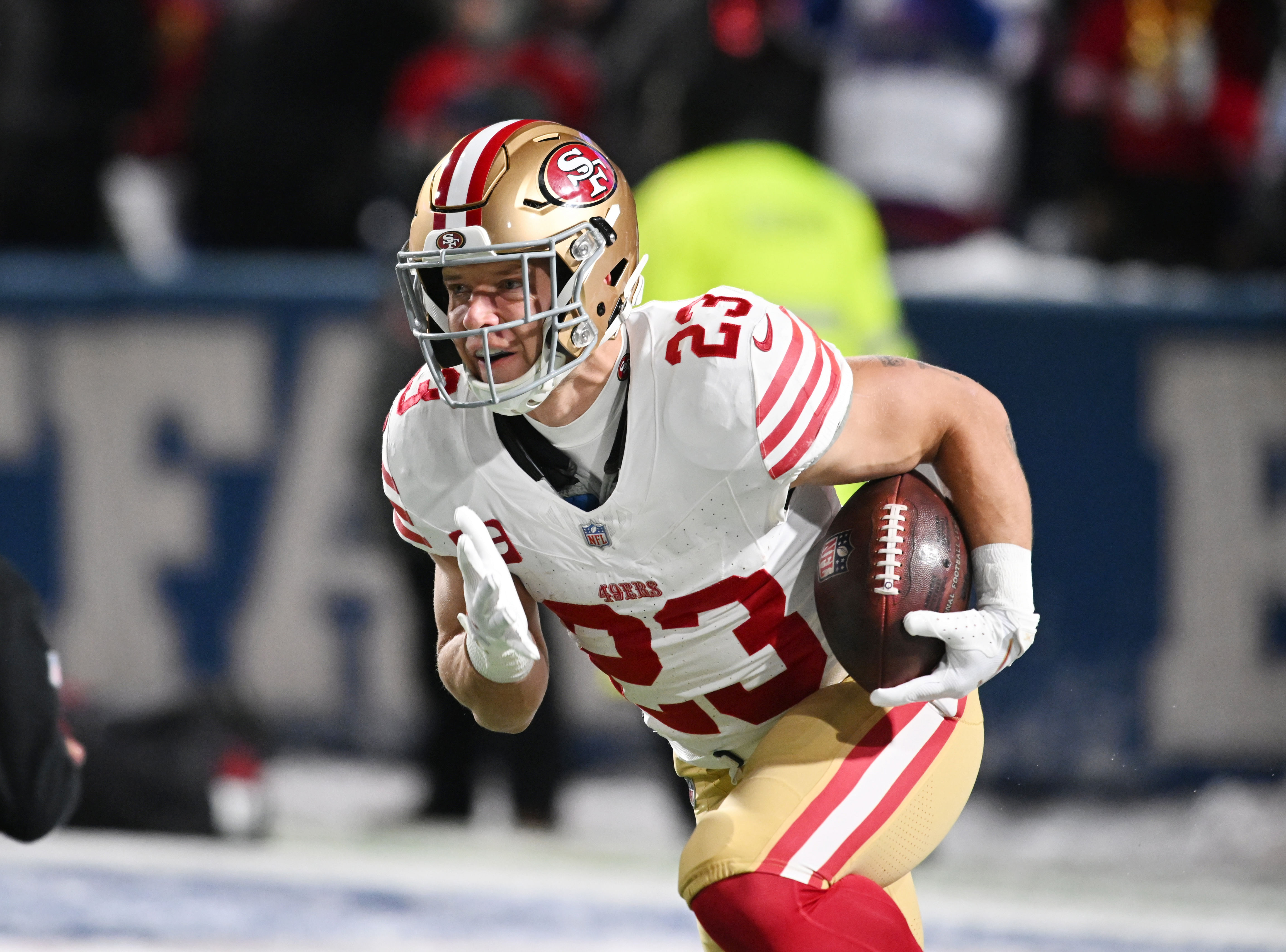 NFL: San Francisco 49ers RB Christian McCaffrey - Source: Imagn