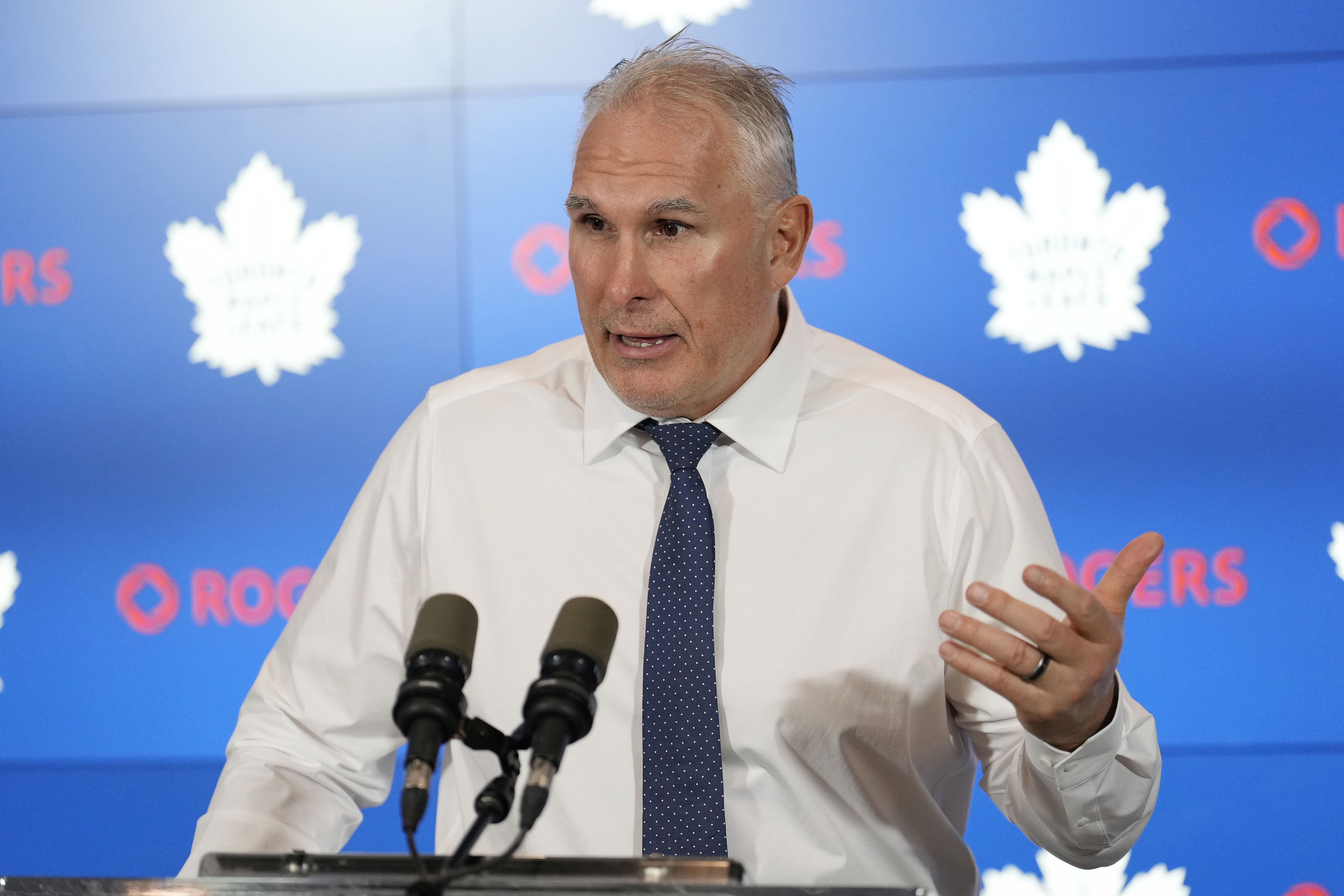 Toronto Maple Leafs HC Craig Berube speaks to the media. (Credits: IMAGN)