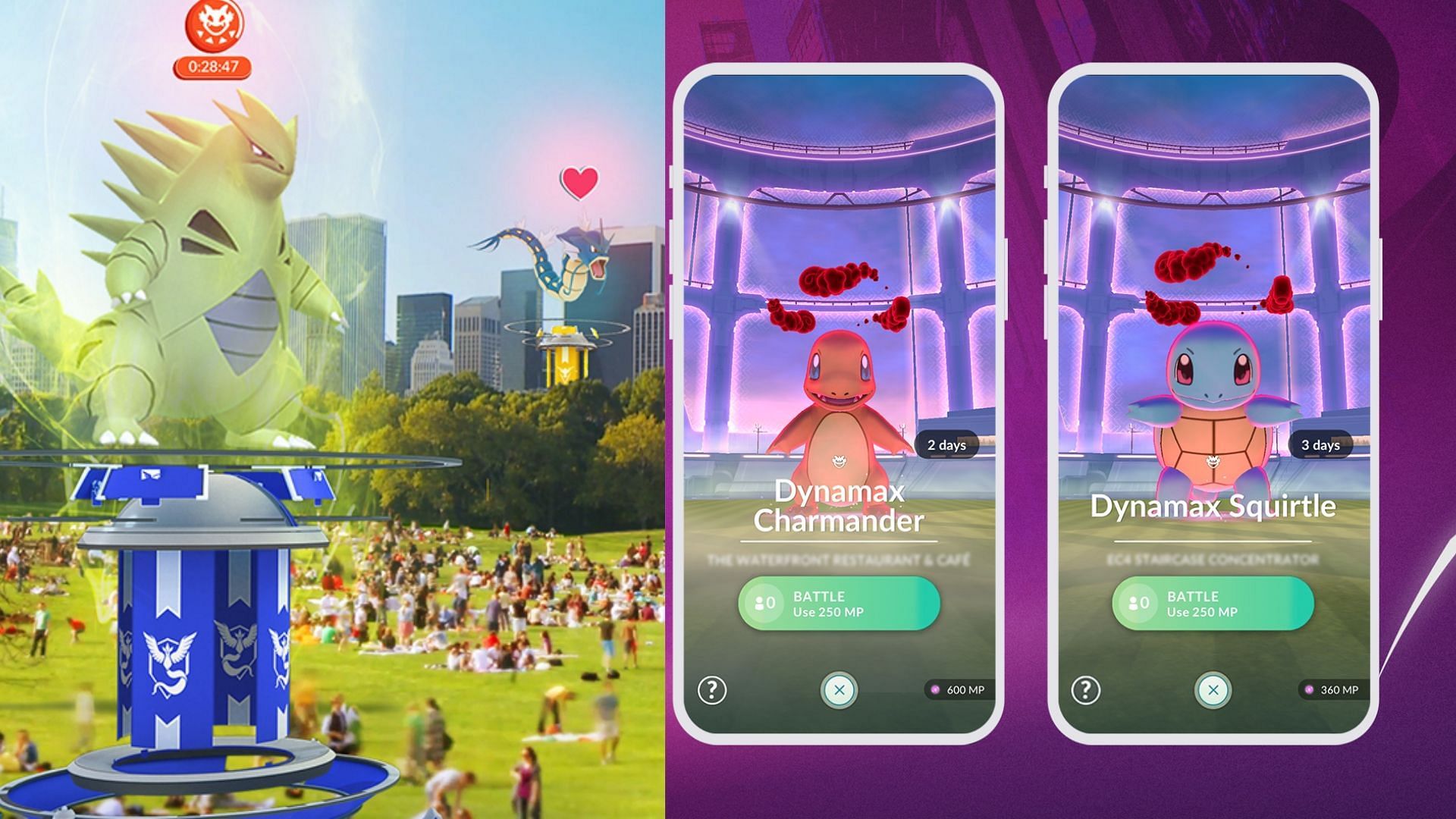 An imagery representation of Raids and Max Battles (Image via Niantic)