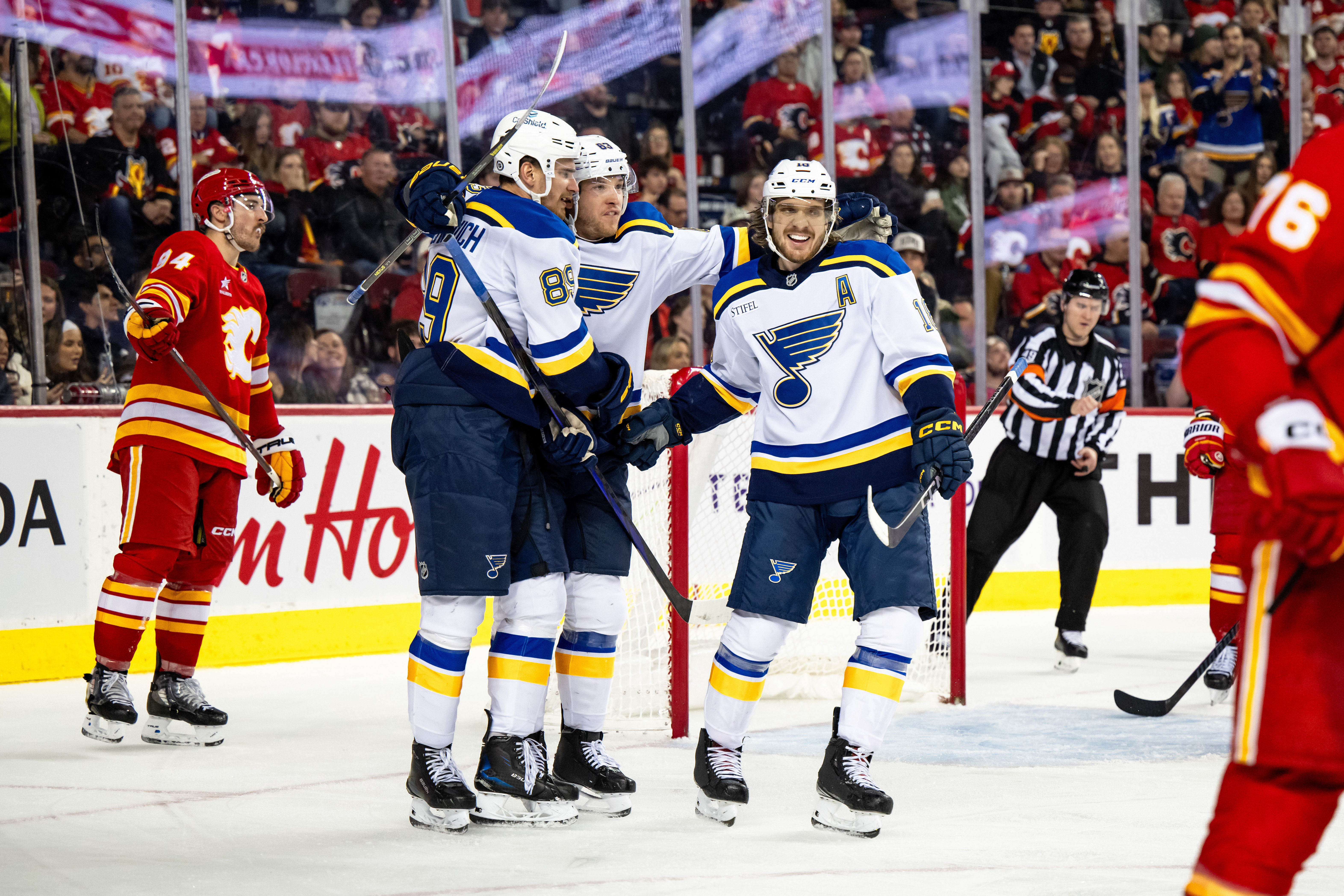 The Blues are underdogs against the Edmonton Oilers (Imagn)