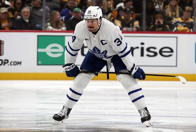 Leafs' captain Auston Matthews back on ice for practice after long injury absence