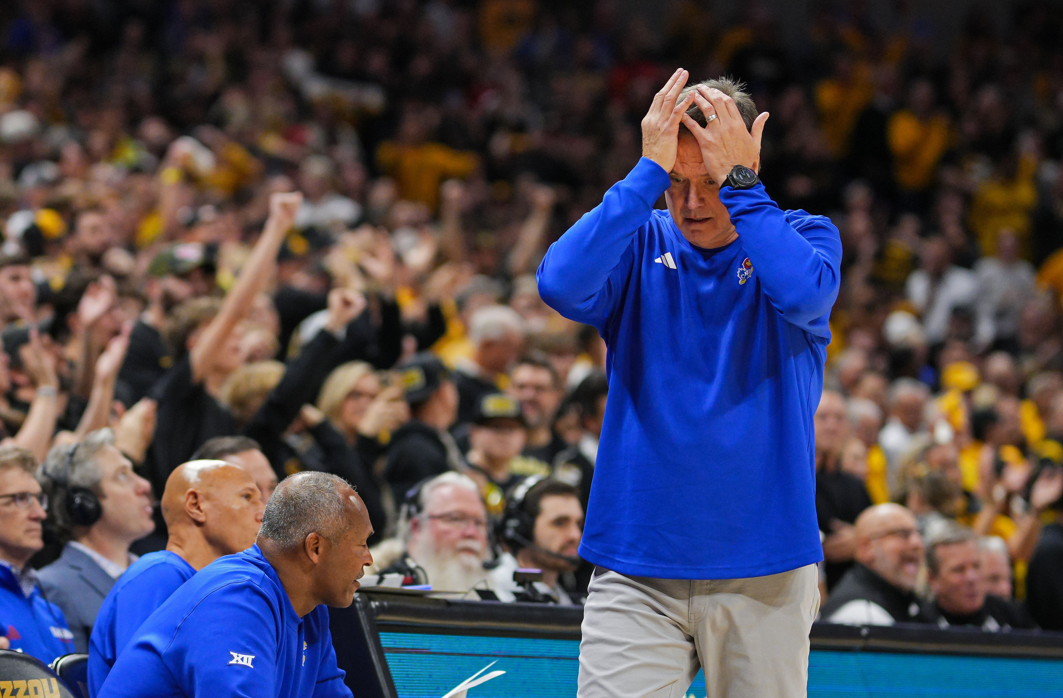 Coach Self on the sidelines of a game - Source: Imagn