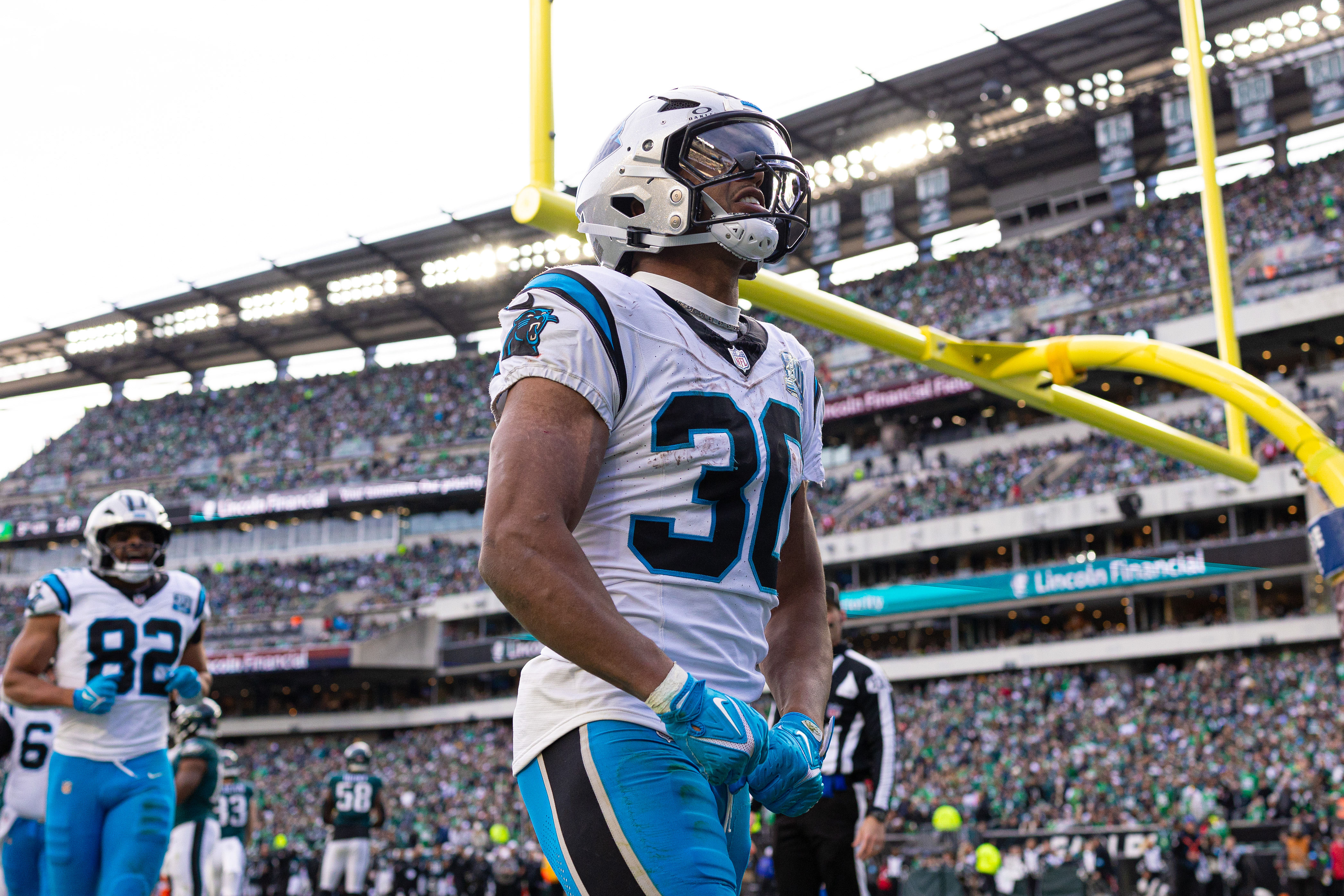 Chuba Hubbard at Carolina Panthers at Philadelphia Eagles - Source: Imagn