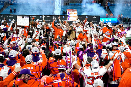 Clemson won the ACC title and earned a CFP spot. The Tigers haven't been hit hard by the transfer portal yet. (Photo Credit: IMAGN)