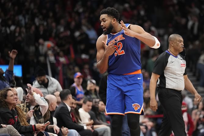 Karl-Anthony Towns' gf Jordyn Woods reacts in 1 word as Knicks star rocks her brand's clothing