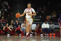 JuJu Watkins’ teammate Talia von Oelhoffen has a 2-word reaction for USC star’s jersey induction in Naismith Hall of Fame as a sophomore