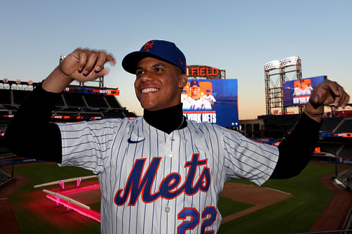 Juan Soto's unveiling at Citi Field (Imagn)