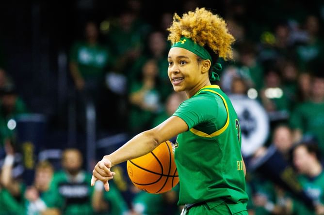 Hannah Hidalgo reveals which upcoming women's college basketball game has her "hyped"