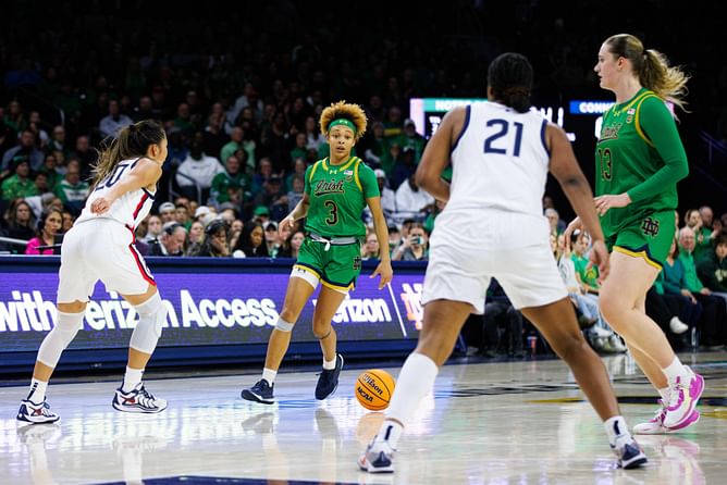 Hannah Hidalgo's humble response to stepping up against UConn in consecutive seasons: "It's a gift from God. It's nothing really so much that I do"