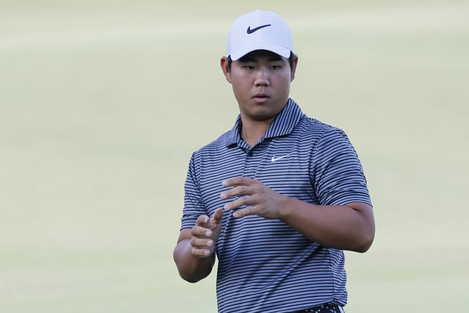 "Jeeno Scheffler' or 'Jeeno Woods" - Tom Kim tries to nickname his partner at the Grant Thornton Invitational
