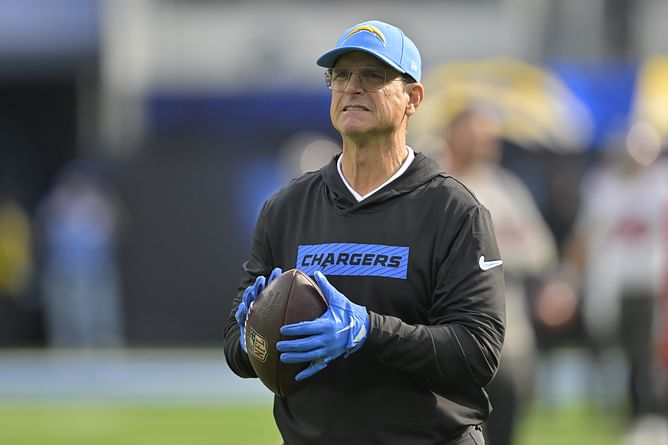 Jim Harbaugh's son James goes through full range of emotions as Chargers beat Broncos 34-27 in wild ending