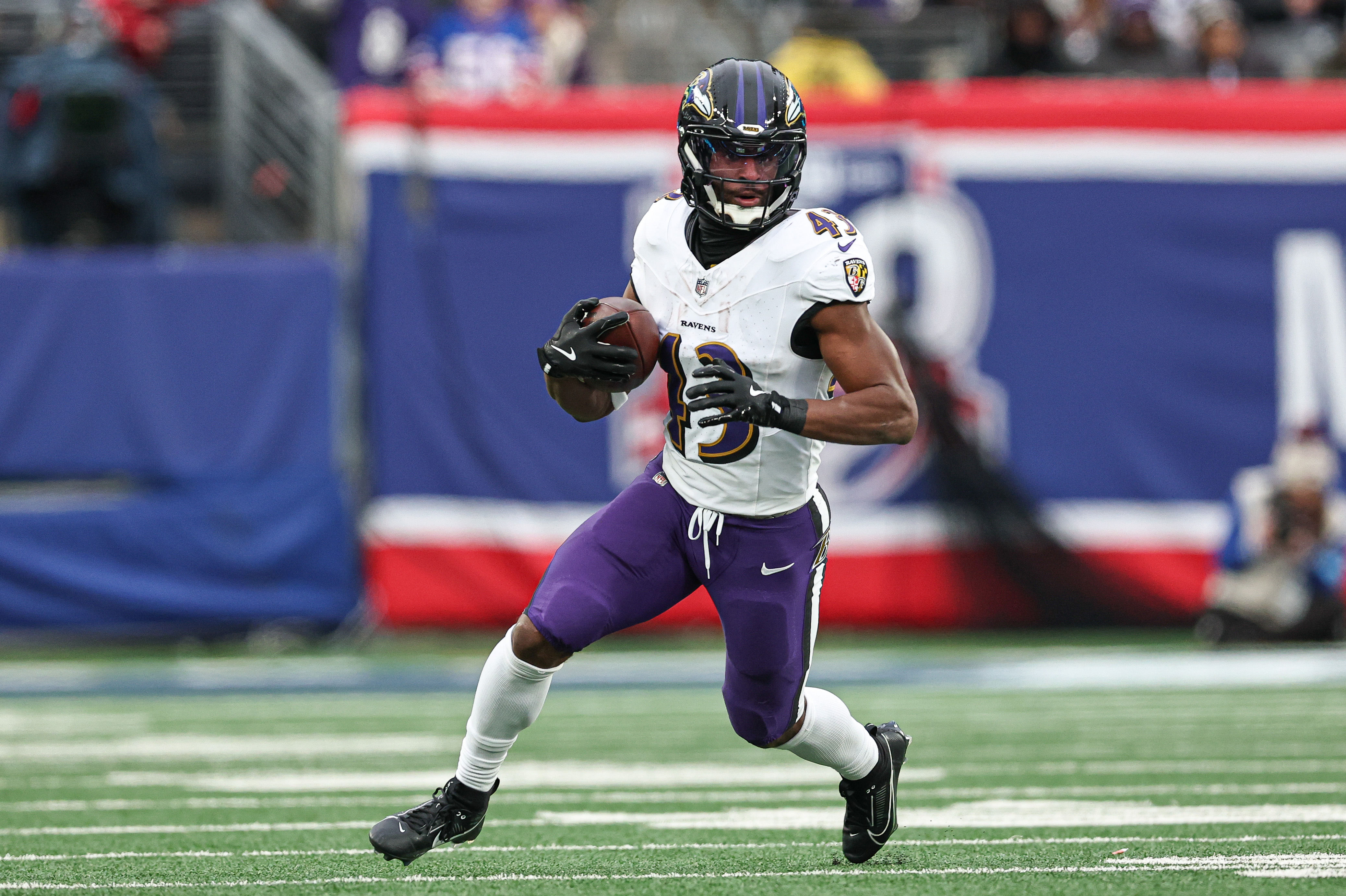 NFL: Baltimore Ravens RB Justice Hill - Source: Imagn