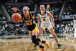 WATCH: Lucy Olsen and mom show cool dance moves as Iowa star misses her "momma already"