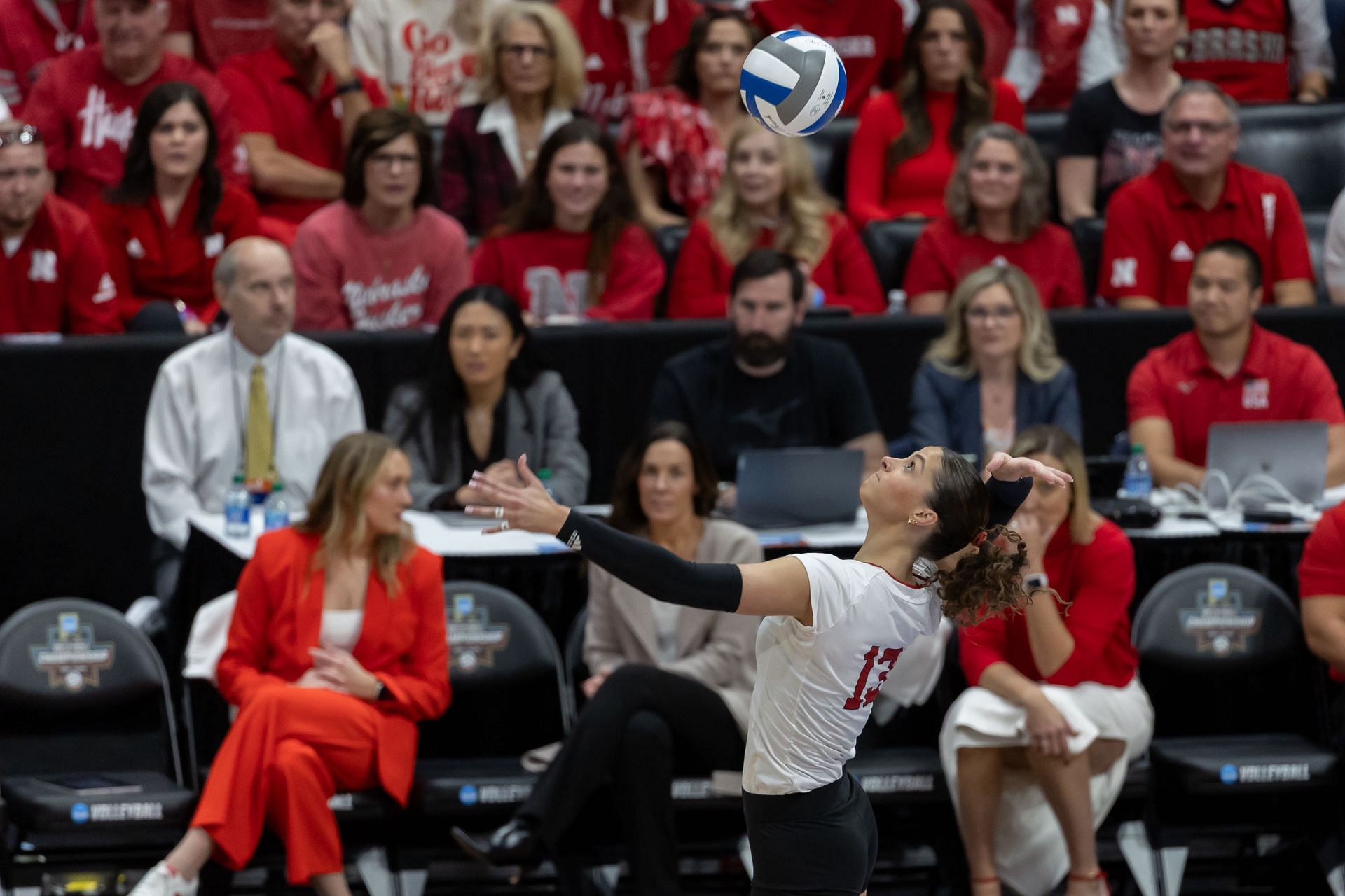 Beason at the Amelie Center in December last year during the final NCAA Championships match against Texas Longhorns (Image via: Getty Images)