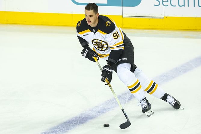 Bruins' Nikita Zadorov makes his feelings known about Flames fans booing him after exit last season