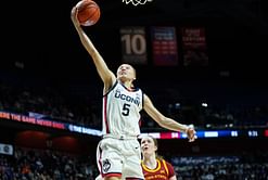 Paige Bueckers shares "super thumbs up" as teammate Sarah Strong becomes Basketball Hall of Fame Women's Showcase MVP