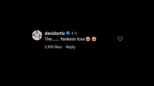 David Ortiz's comment