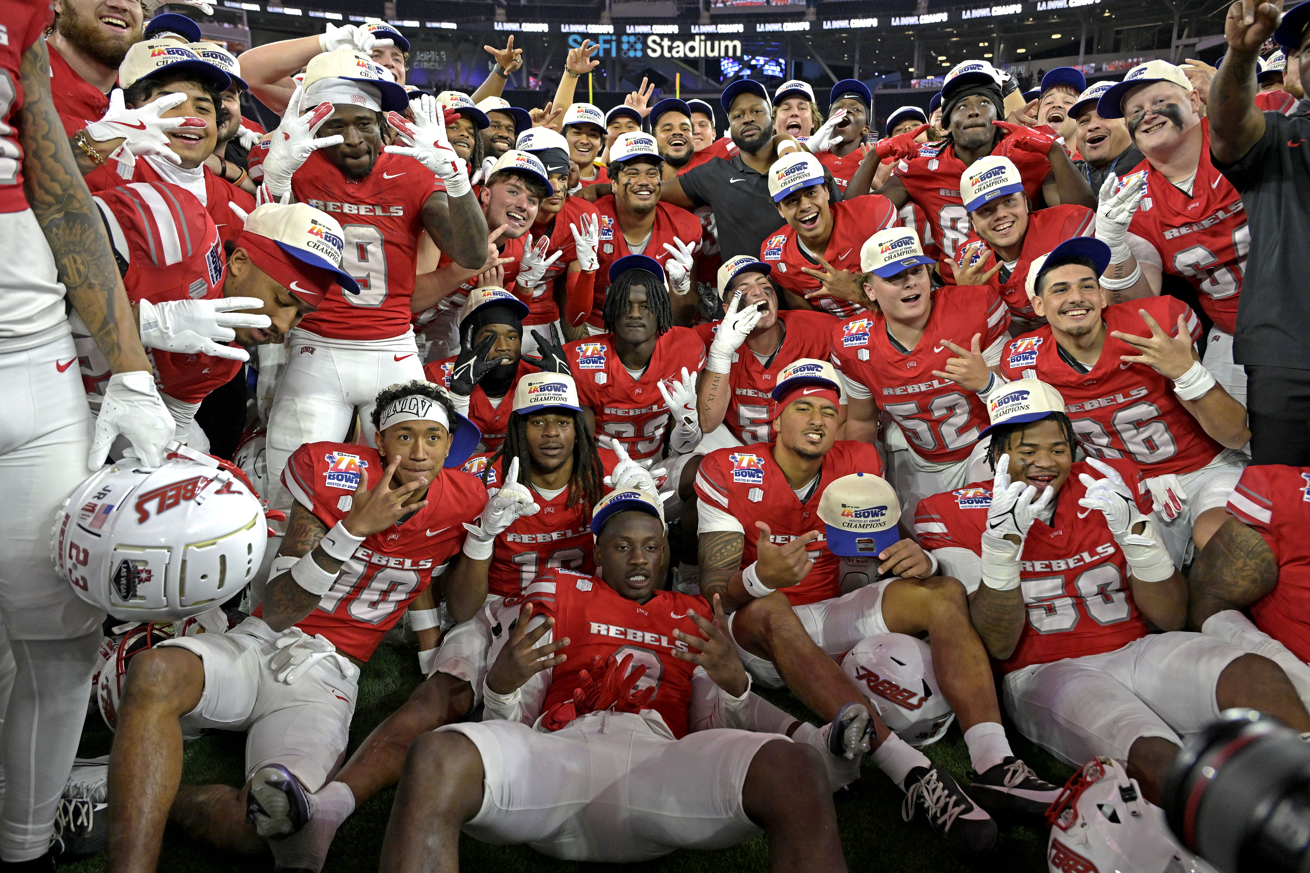 The Rebels won the LA Bowl but now have to handle losing talented players like Fisher Camac to the transfer portal. (Photo Credit: IMAGN)