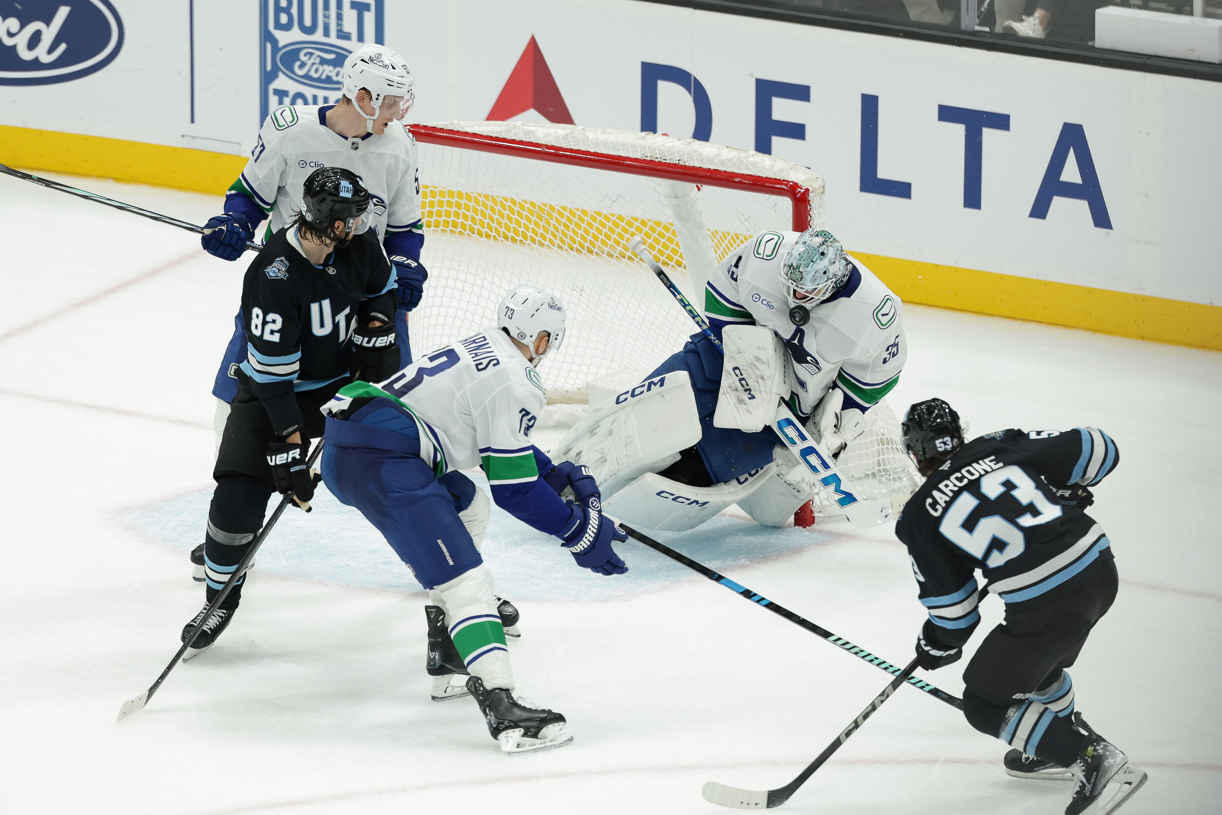 NHL: Vancouver Canucks at Utah - Source: Imagn