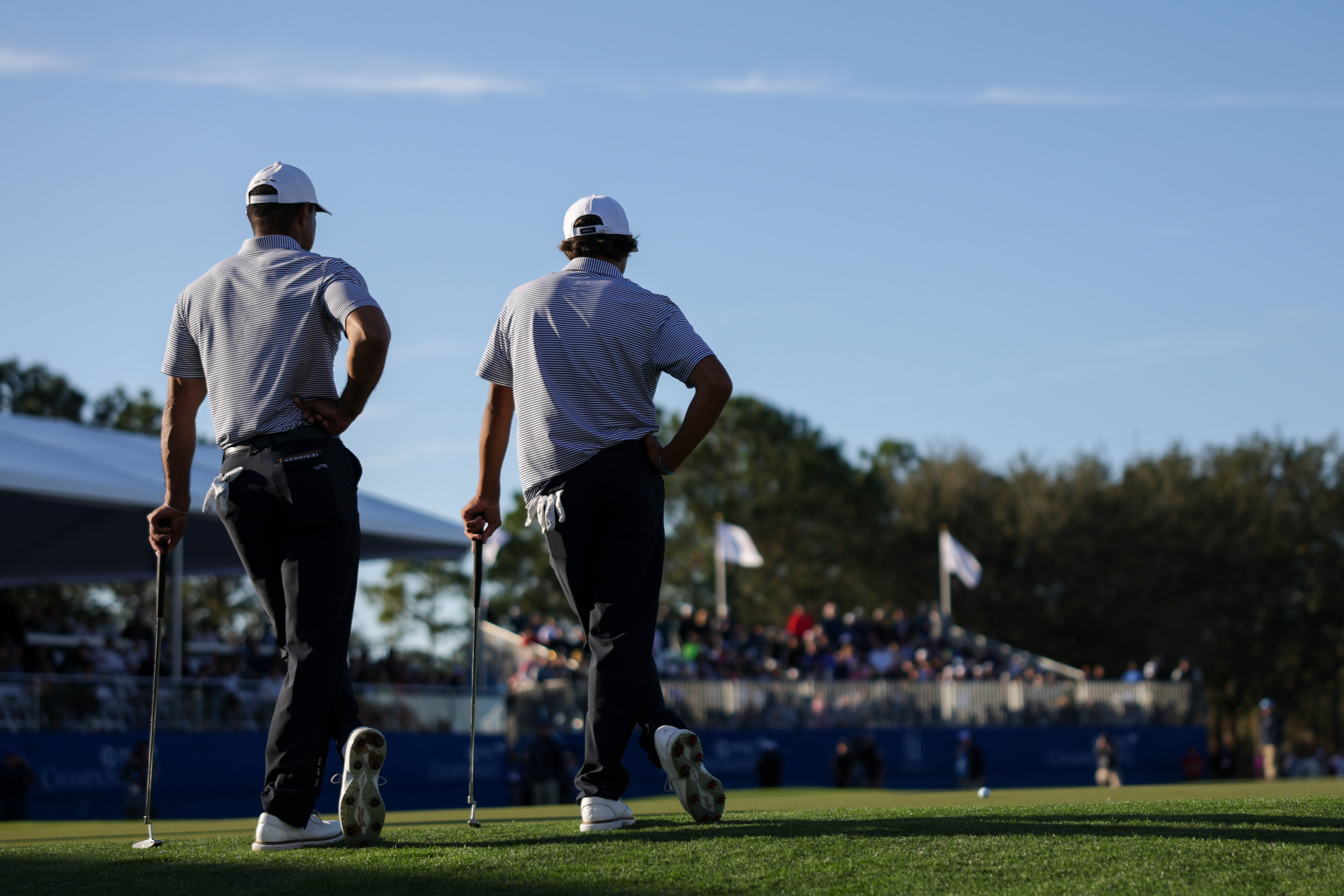 Tiger Woods and Charlie Woods at the PGA: PNC Championship - Source: Imagn