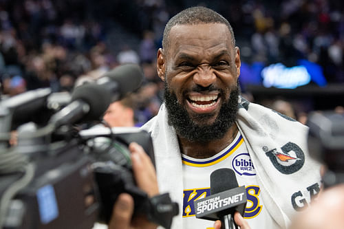 LeBron James opens up about turning 40. (Photo: IMAGN)