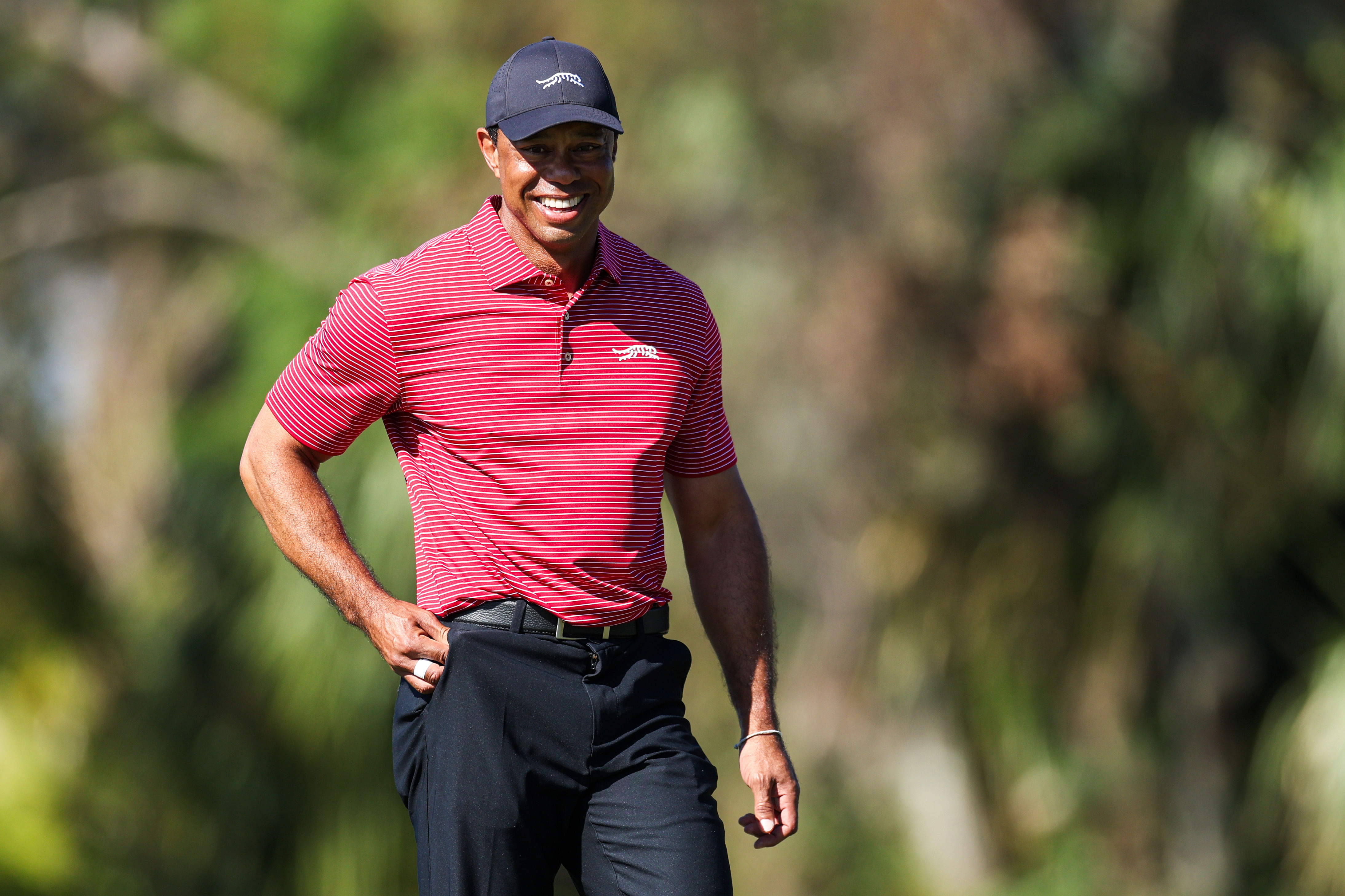 Tiger Woods at the PNC Championship (Source: Imagn)