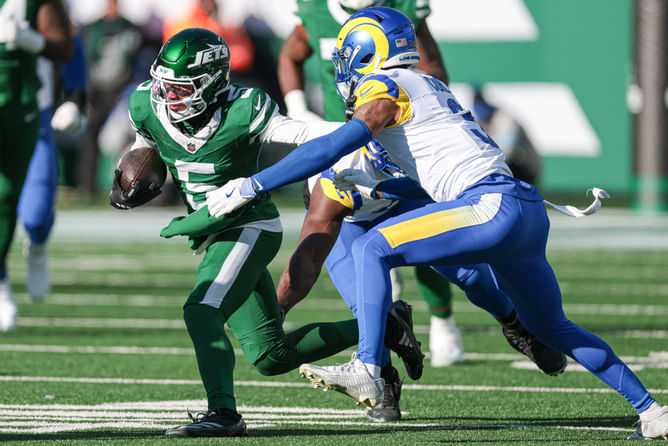 Ex-Jets OG fuels Garrett Wilson trade rumors after wideout complains of involvement vs. Rams