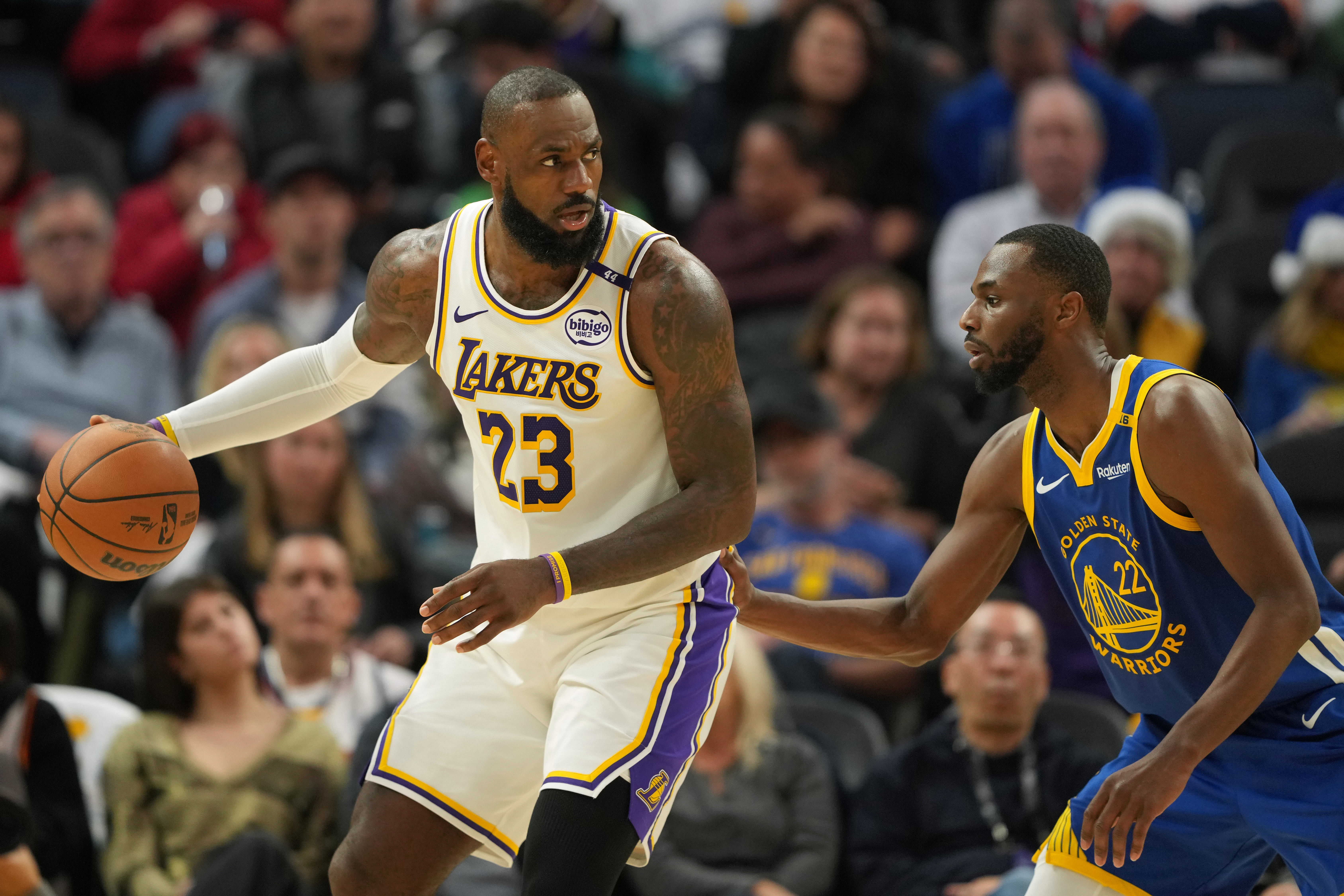 LeBron James at Los Angeles Lakers at Golden State Warriors - Source: Imagn