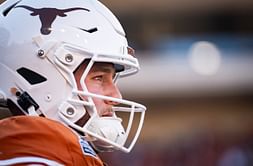Quinn Ewers opens up about having William Travis' famous saying on his socks as a part of pre-game superstition