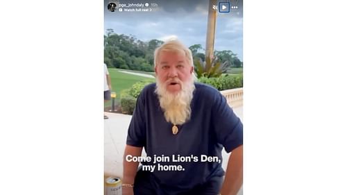 John Daly announced a new social media platform (Via Instagram/pga_johndaly)