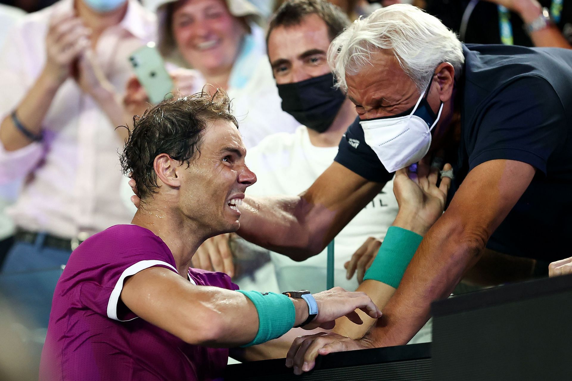 Rafael Nadal with his father Sebastian (Source: Getty)