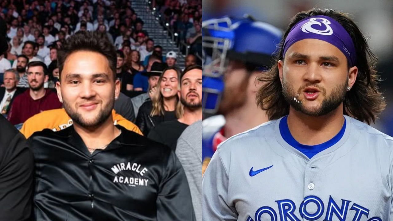 Bo Bichette of the Toronto Blue Jays (Images from - Instagram.com/@ufc, Getty)