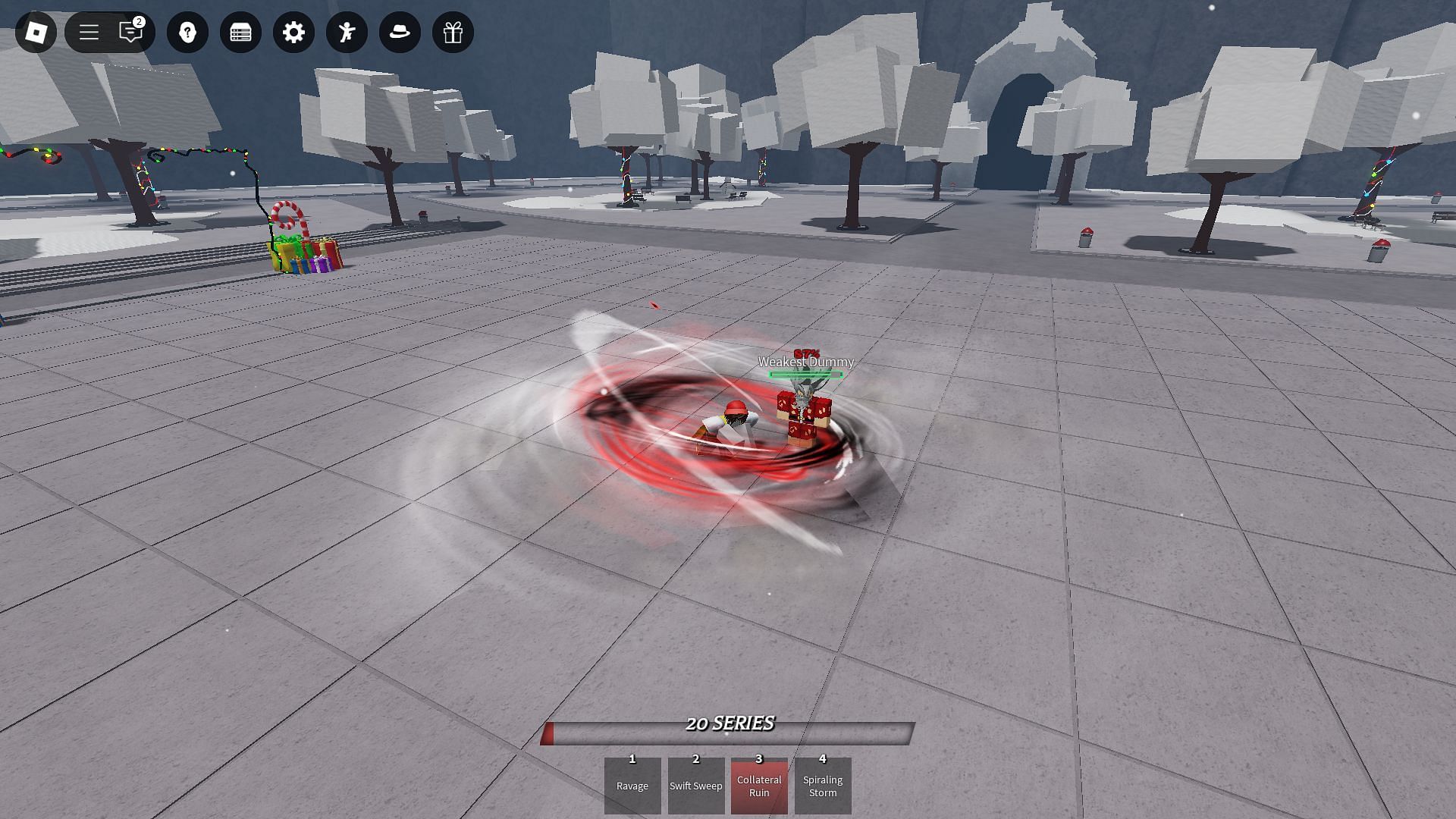 KJ using a skill (Image via Roblox)