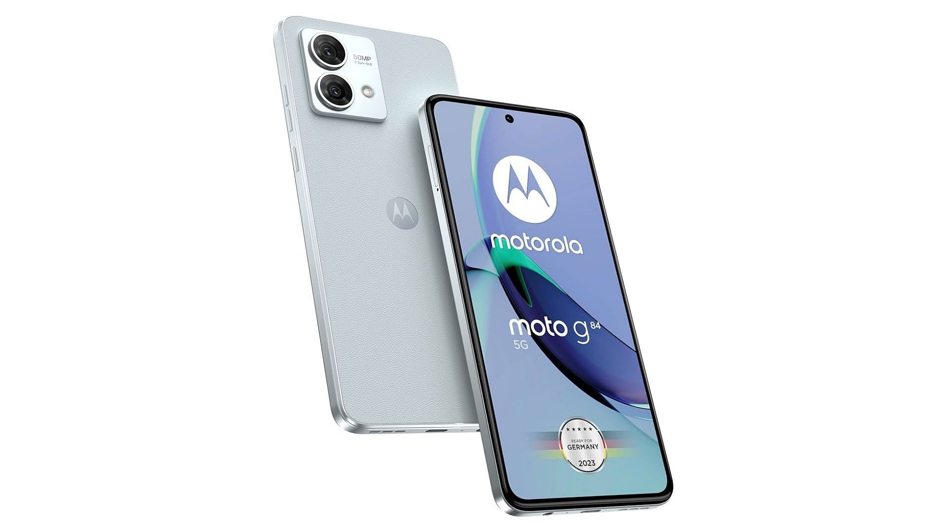 The Motorola G84 5G packs a vivid pOLED screen and dual cameras on a budget. (Image via Motorola)