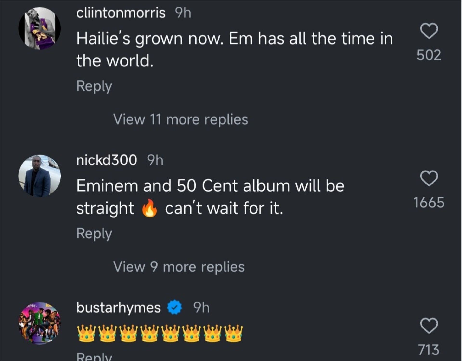 Fans further reacted to the announcement by 50 Cent, (Photo via Instagram/@50cent)