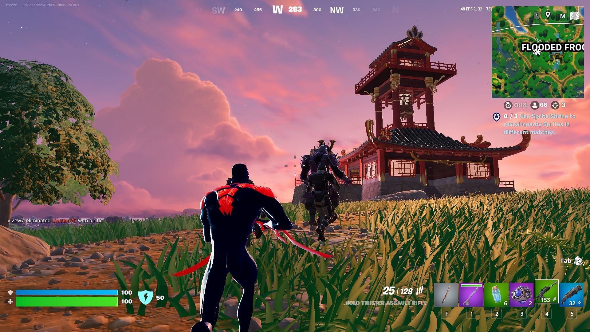 Demon Warriors spawned near Flooded Frogs (Image via Epic Games)