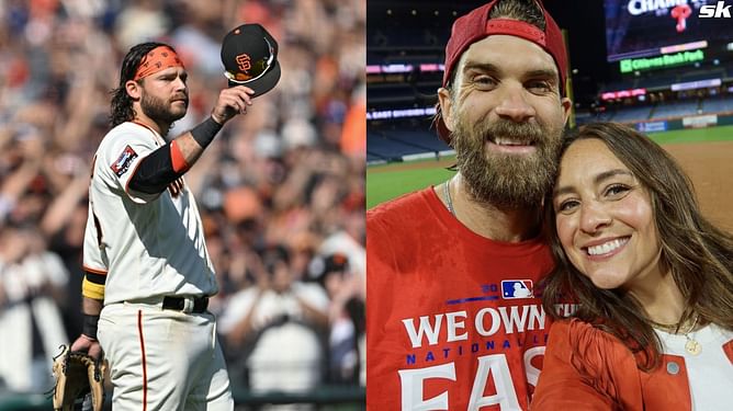 Top 6 heartwarming celebrity reactions to Brandon Crawford's MLB retirement ft. Bryce Harper's wife Kayla, Hunter Pence & more
