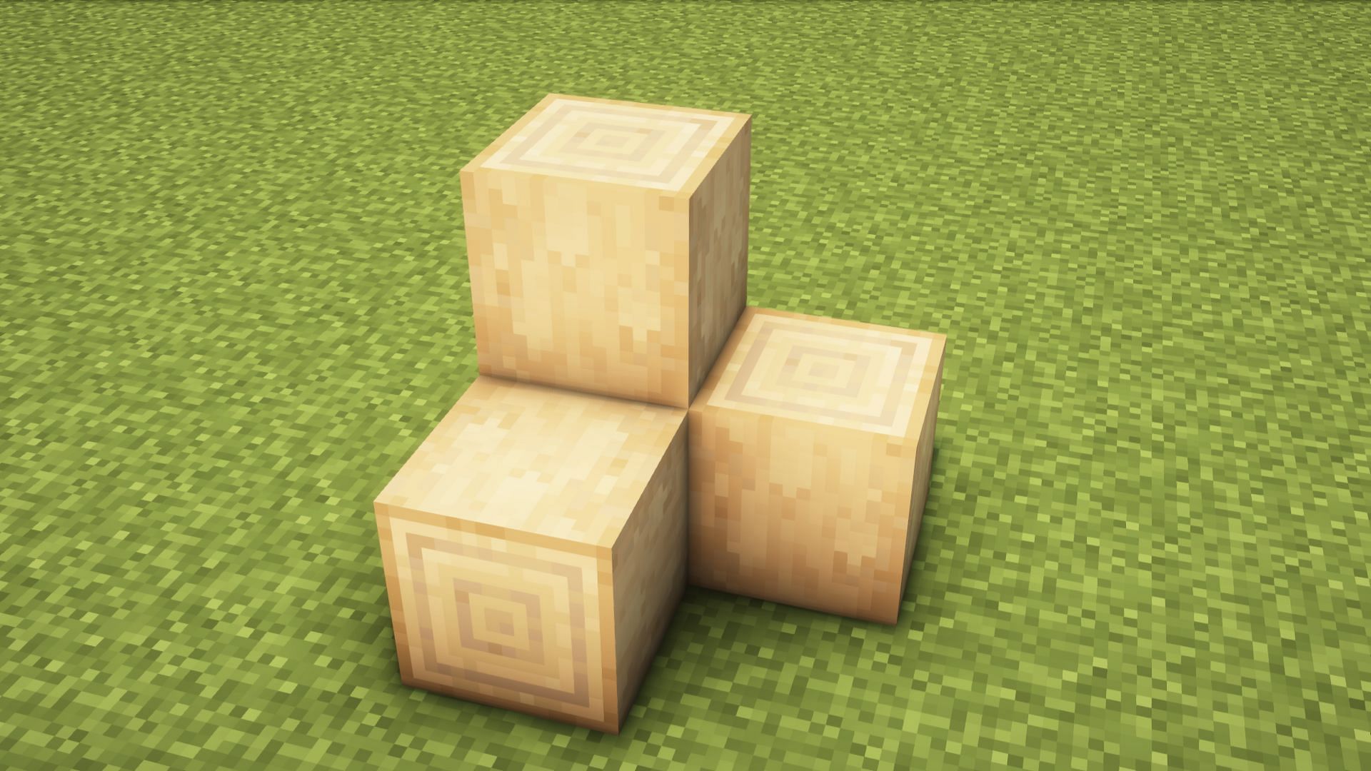 Birch trees have a cream-colored wood type (Image via Mojang Studios)